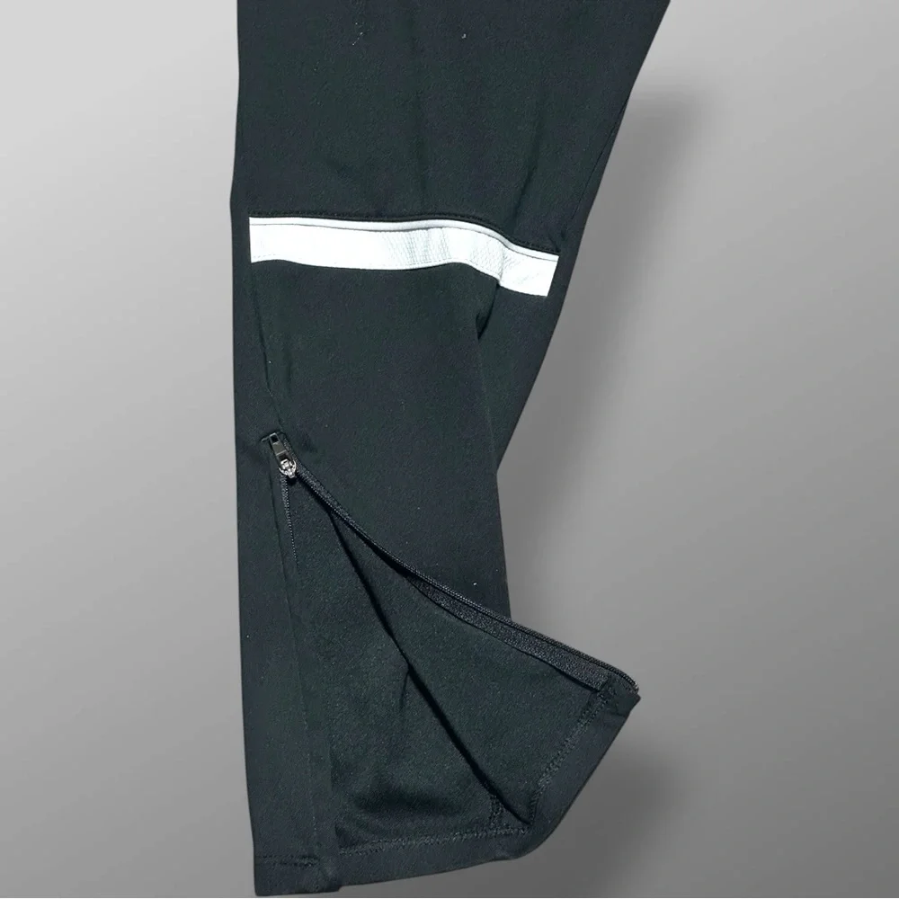 Nike Dri-FIT Black Athletic Pants Women S Elastic Drawstring Zip Ankle Pockets - Picture 5 of 11